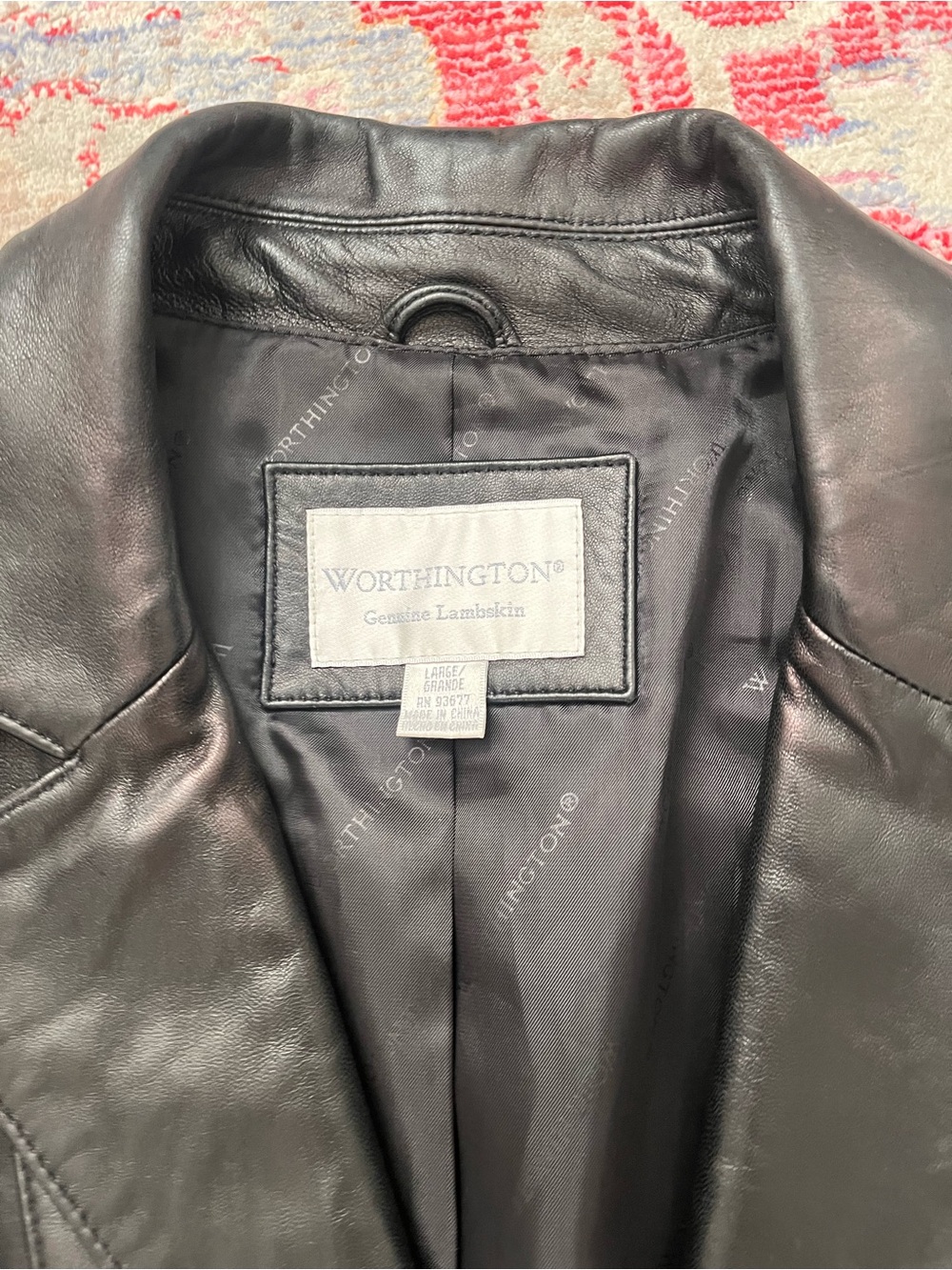 Worthington genuine lamb skin leather jacket - Picture 4 of 6